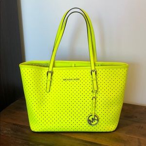 Michael Kors Perforated Saffiano Leather Tote